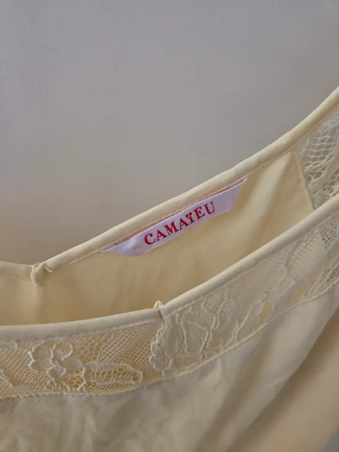 Débardeur jaune Camaieu - photo numéro 3