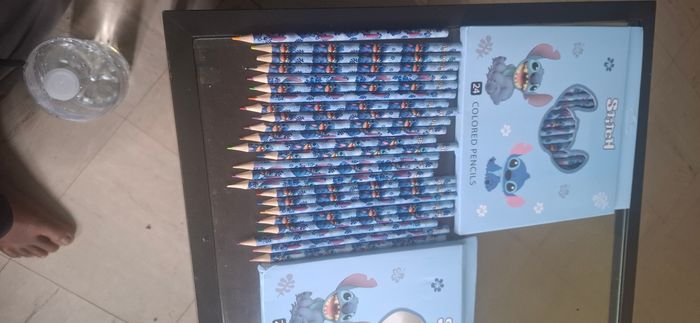 Lot 24 crayon de couleurs stitch - photo numéro 2