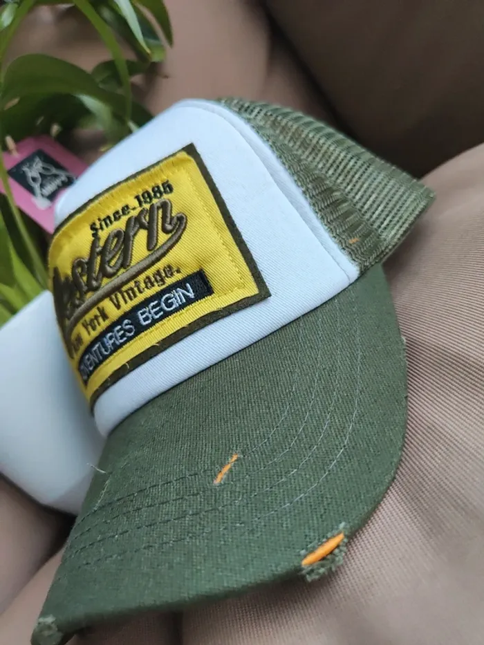Casquette Trucker Western kaki - photo numéro 2