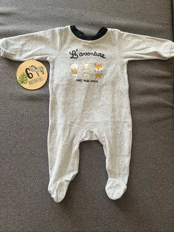 Pyjama velours 6mois