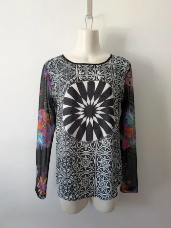Blouse légère manches longues - Desigual - taille L