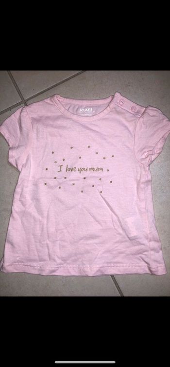 Tes shirt kiabi rose