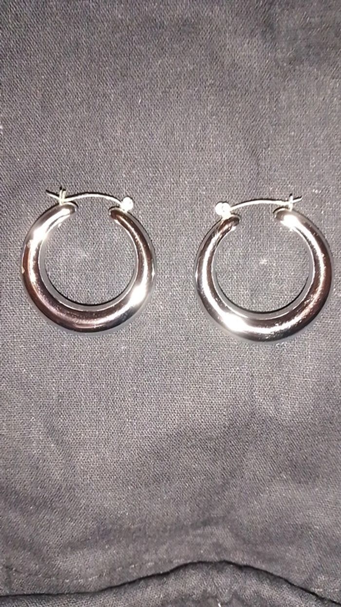 Boucles d'oreilles créoles. - photo numéro 2