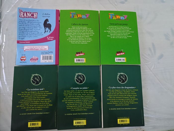 Lot de 7 livres pour enfant Fanny le ranch et les dragons de Nalsara - photo numéro 2