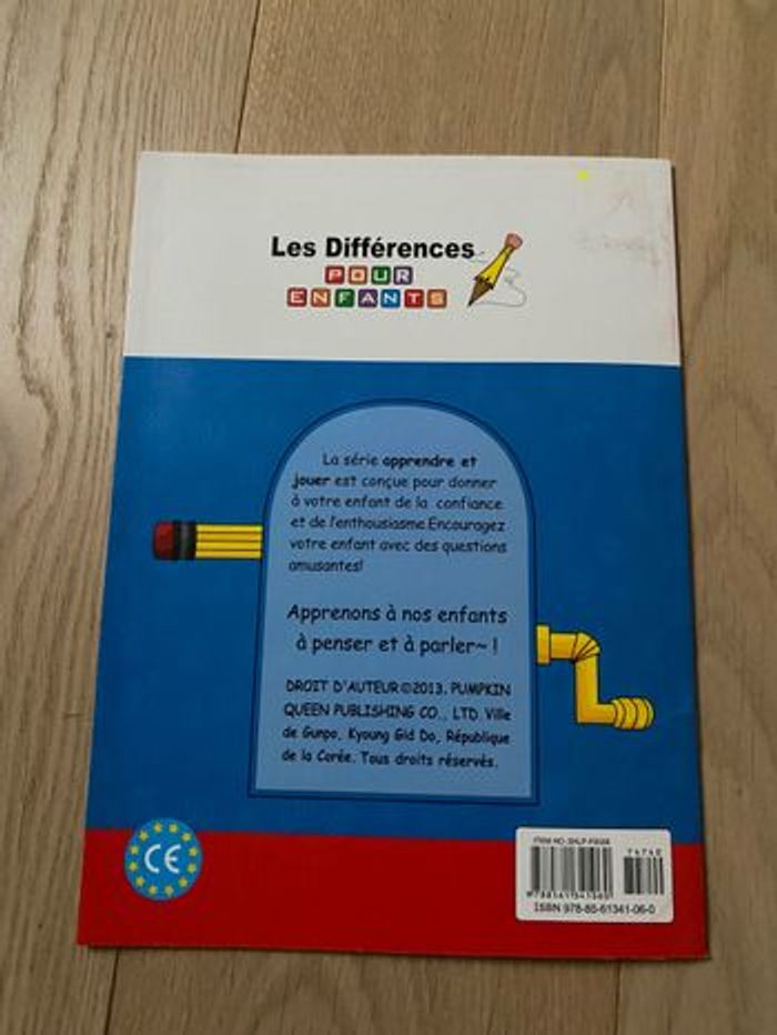 Livre Apprendre et jouer les différences pour enfants - photo numéro 2