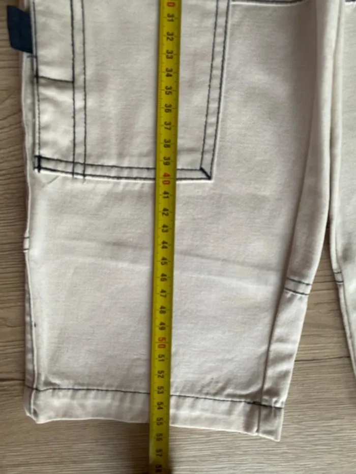 Pantalon Cargo mi-saison beige garçon couture foncé 3 ans Best Way - photo numéro 8