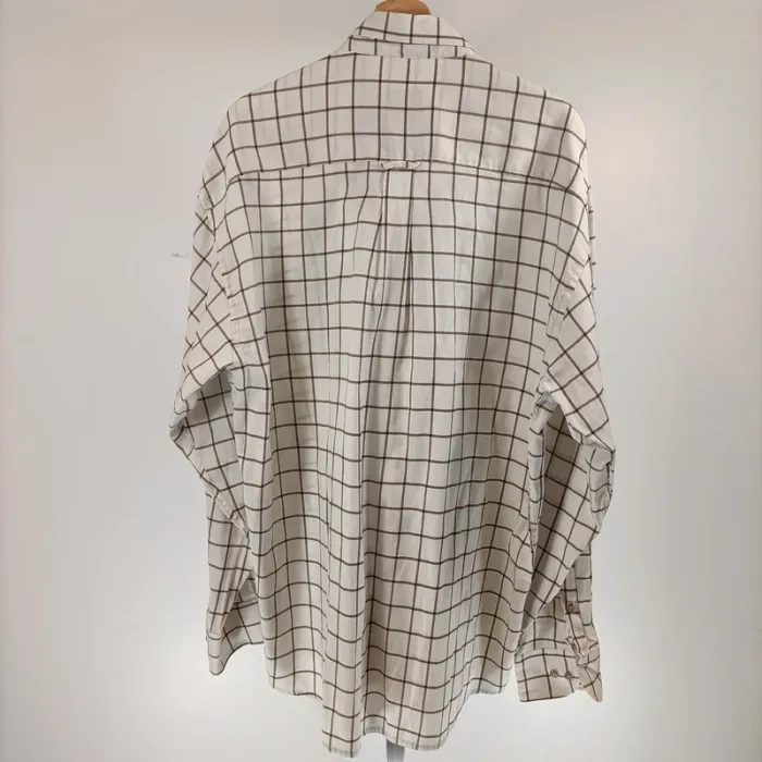Chemise blanche à carreaux noirs Le Chameau - taille XXL - A031 - photo numéro 7