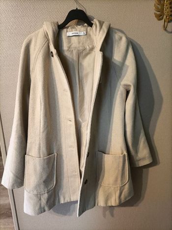 Manteau hiver beige clair