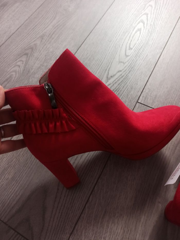 Bottines rouges Tamaris - photo numéro 5
