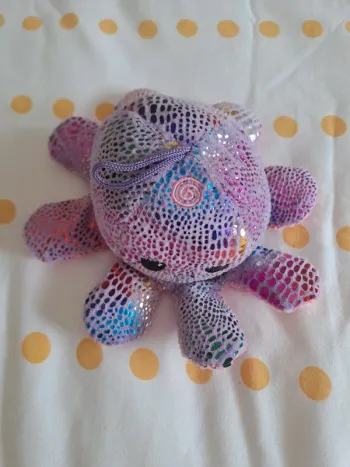 Peluche pieuvre réversible