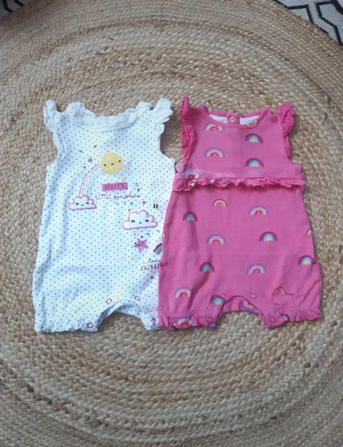 Lot de 2 barboteuses Primark 68 cm