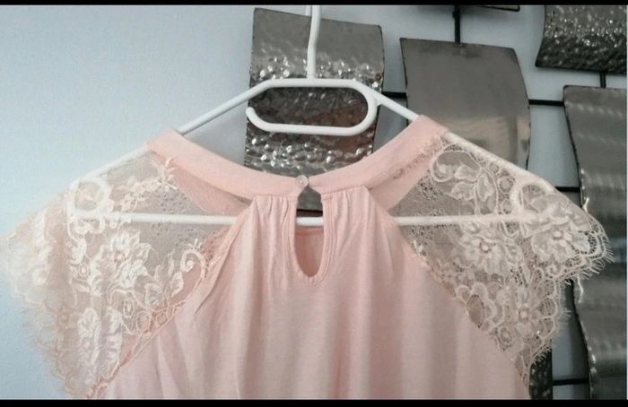Tee-shirt épaules en dentelle Cache Cache taille M - photo numéro 6