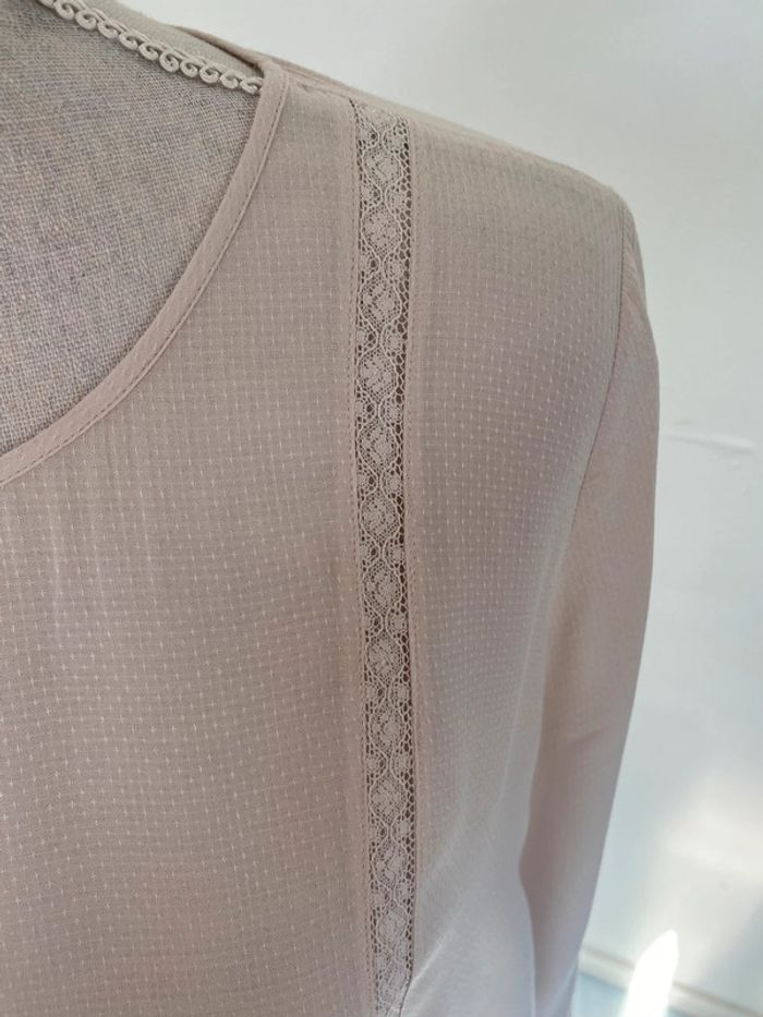 Blouse beige rosé des petits hauts taille 2 - photo numéro 6