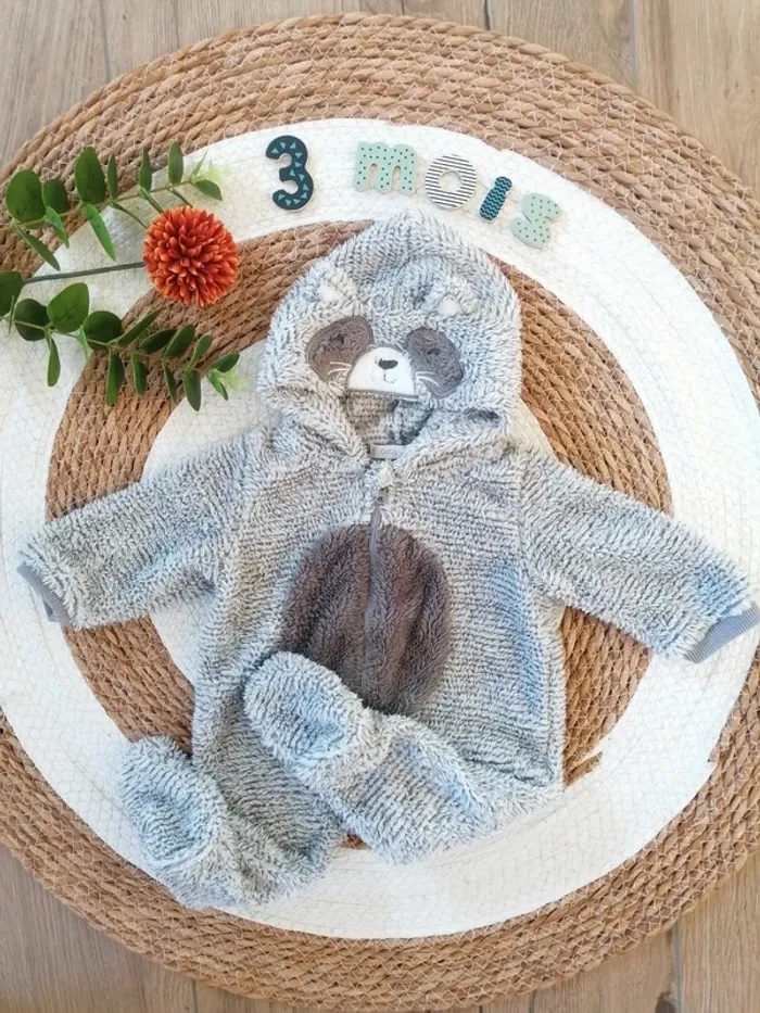 Combinaison polaire - Baby by Gémo - 3 mois