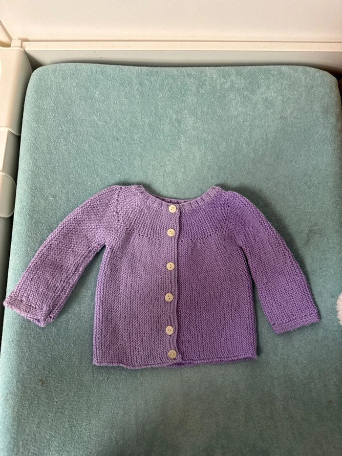 Gilet tricoté main