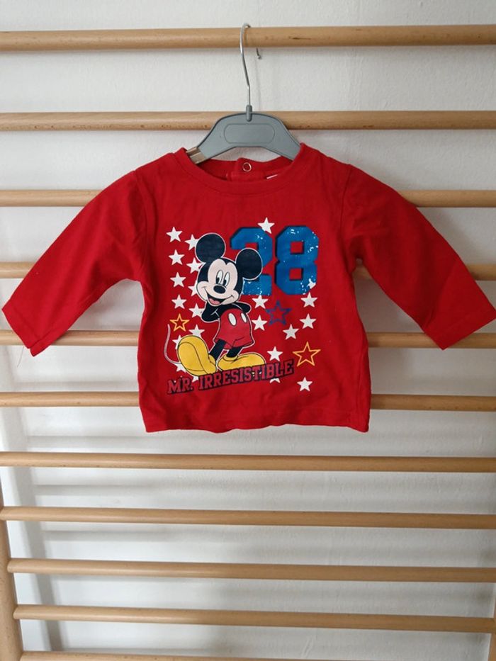T-shirt manche longue disney baby mickey