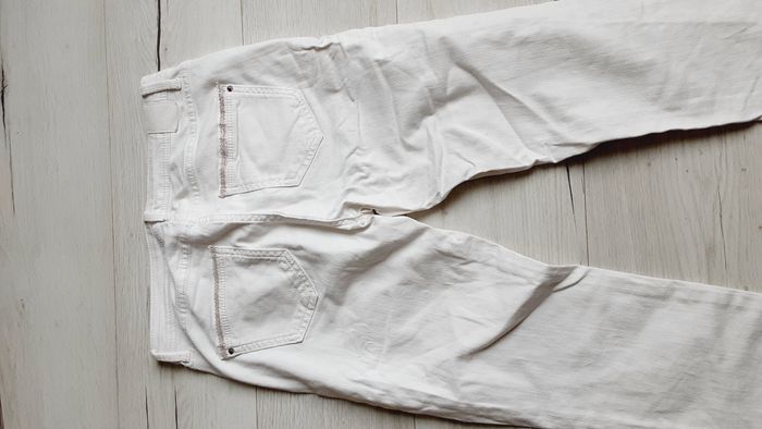 Vêtement femme pantalon type jean blanc C&A taille 38 - photo numéro 4