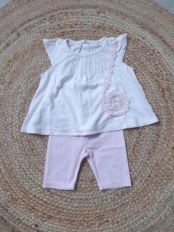 Tenue haut évasé et legging 12 mois