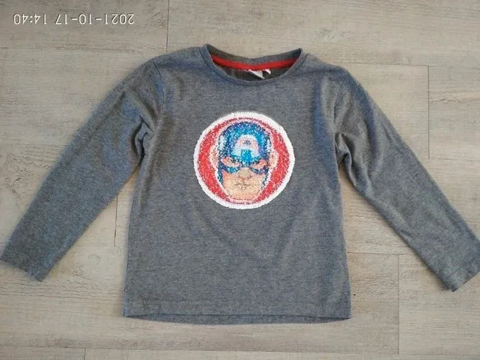 Lot 2 t shirts manches longues 6 ans - photo numéro 3