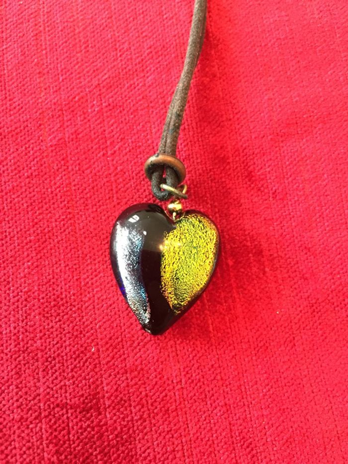 Pendentif cœur coloré