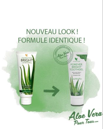 Forever 2x Bright Toothgel Aloe Dentifrice
