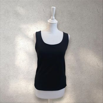 Débardeur noir bretelles larges Zara taille L