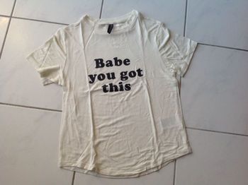 Tshirt manches courtes beige XS marque Divided H&M