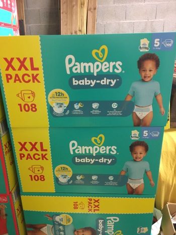 Xxl pack couches Pampers baby dry taille 5