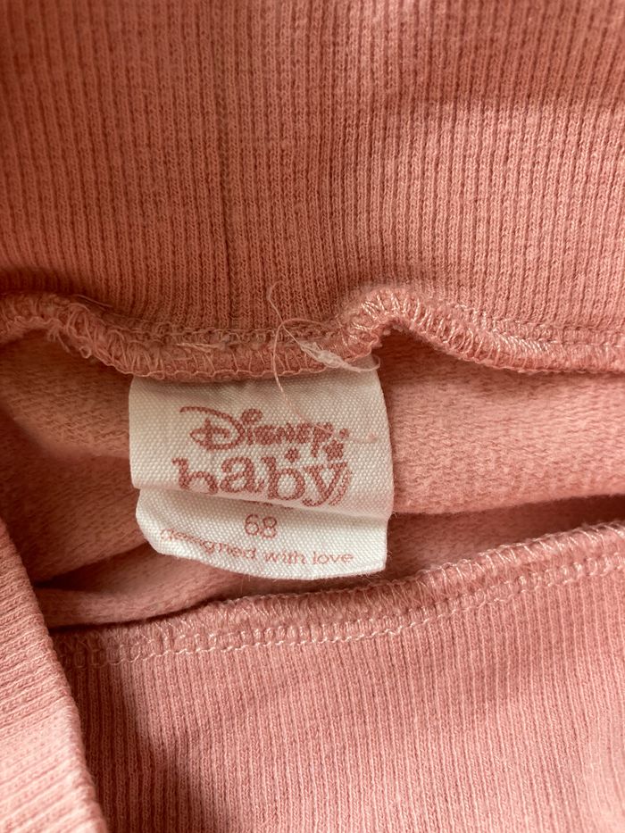 legging molletonné rose à pois blanc bébé 3/6 mois - photo numéro 4