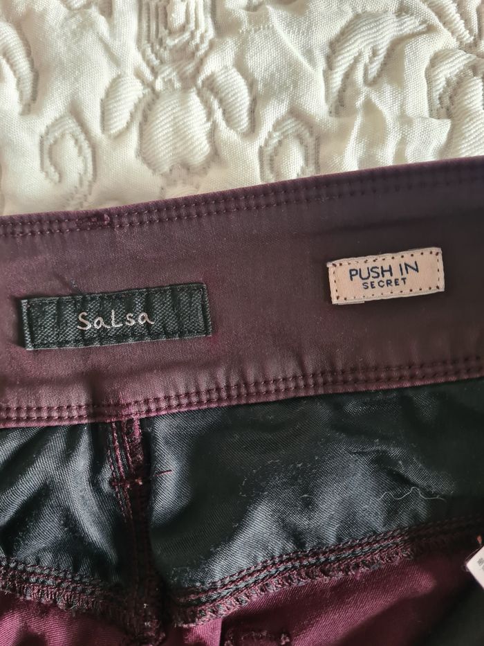 Salsa Jeans enduit prune - photo numéro 3