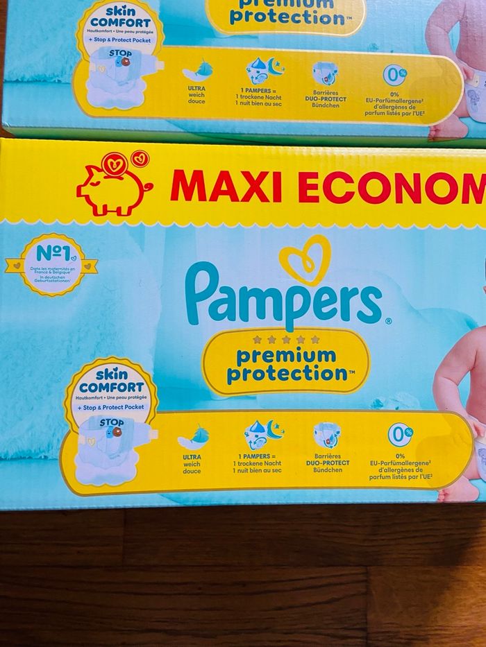 2 maxi packs couches Pampers Protection Premium taille 3 - photo numéro 3