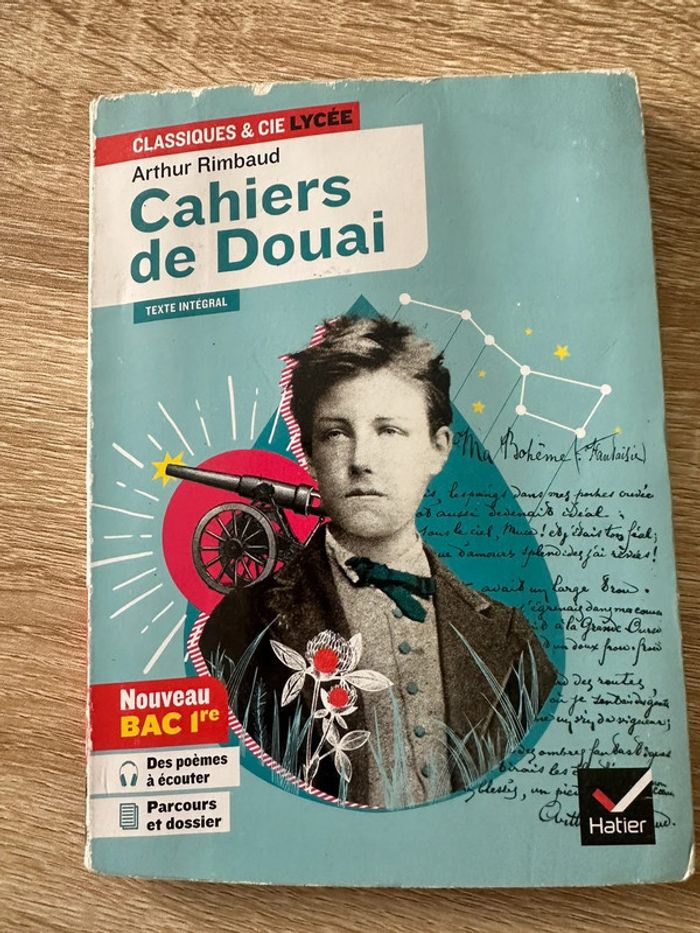 Livre Cahiers de Douai d’Arthur Rimbaud