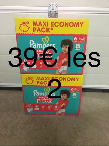 148 couches Pampers baby dry pants taille 6