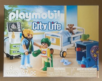 Playmobil 70192 Chambre d'hôpital pour Enfant - City Life- L'hôpital