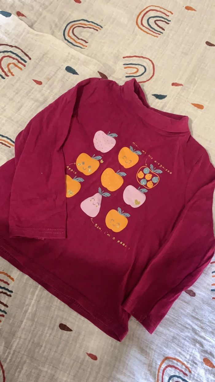 Tee shirt manche longue tbe taille 92cm