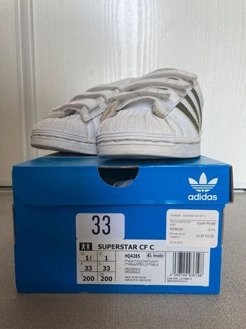 Basket adidas Superstar CF C, taille F 33