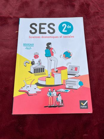 Livre Sciences Economiques et Sociales 2de - Edition 2019 Didier Anselm, Nicolas Olivier