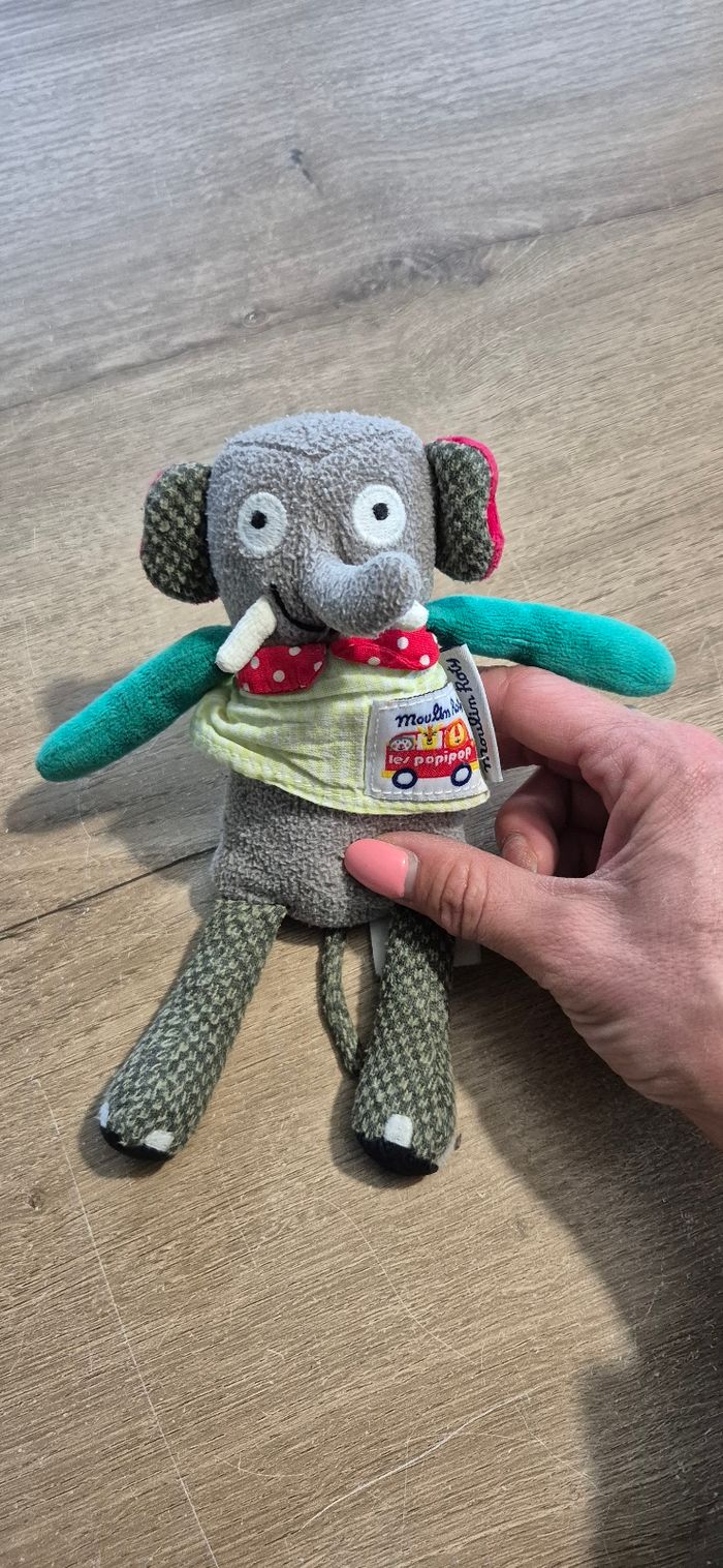 Doudou éléphant Les popipop 🐘 - photo numéro 2
