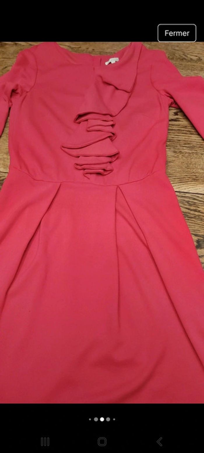 Belle Robe Mer du Nord t 38 rouge framboise - photo numéro 13