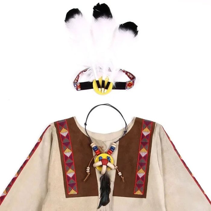 Déguisement complet indienne enfant - photo numéro 2