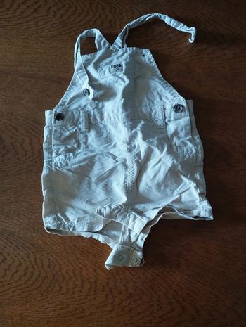 Salopette short 9 mois