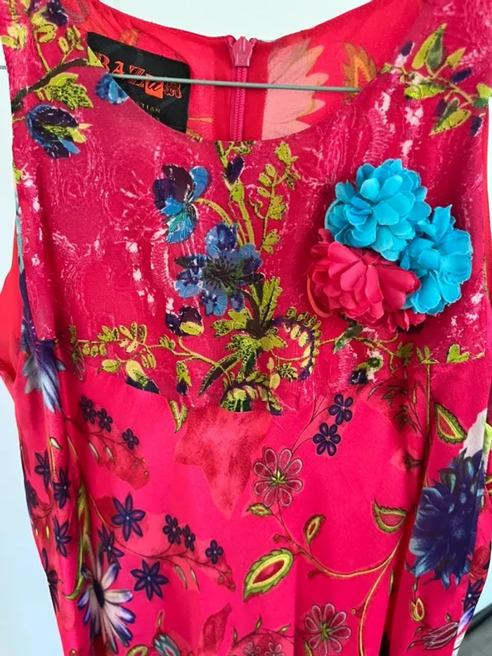 Robe sans manche fuschia Christian Lacroix - photo numéro 2