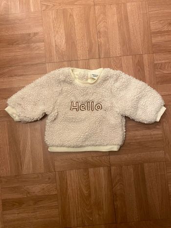 Pull sweat beige en moumoute Tape à l’Oeil