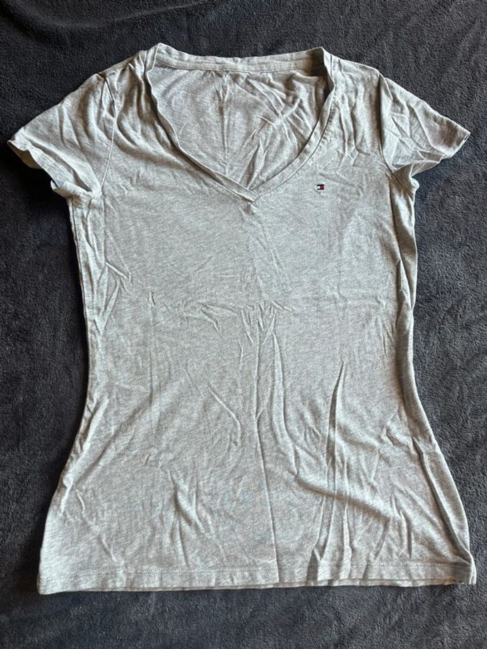 TEE shirt Femme Tommy Hilfiger Gris