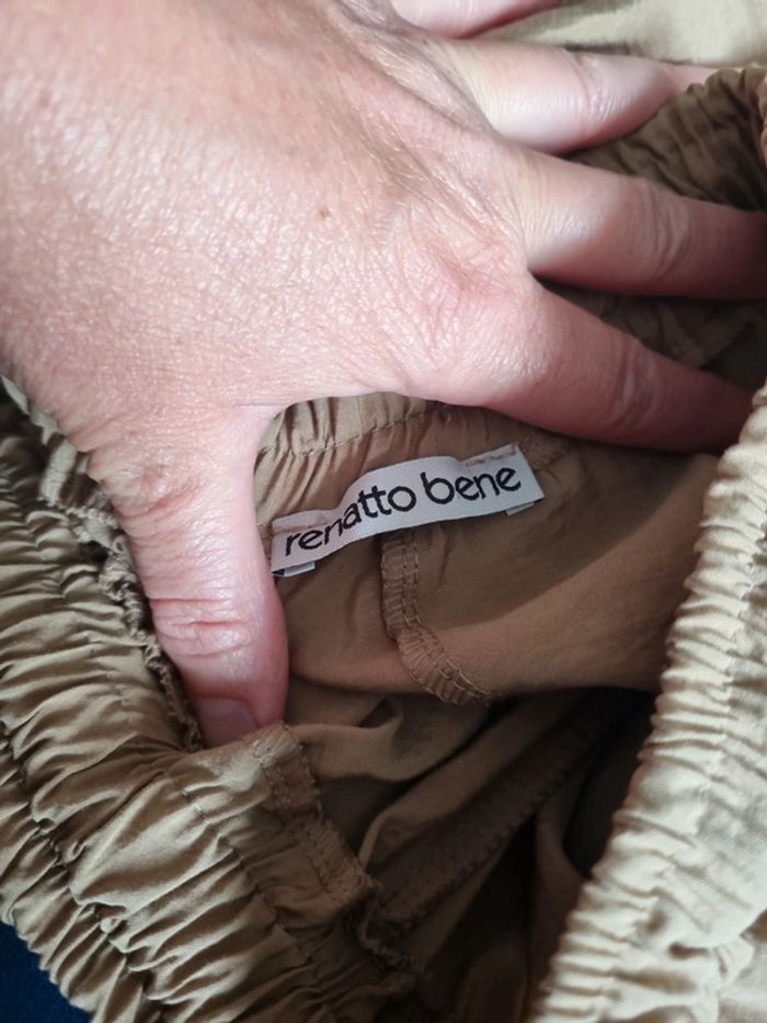 Pantalon fluide beige Renatto Bene - photo numéro 5