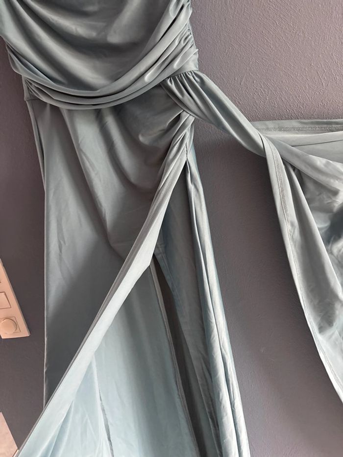 Robe de soirée neuve taille L turquoise - photo numéro 3