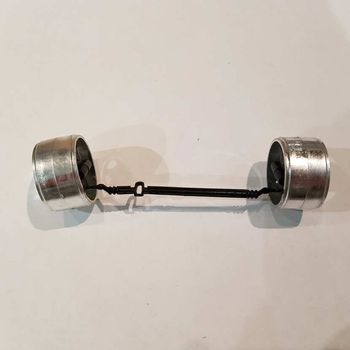 axe de roue avant avec jante miniature dodge viper gts 1/18 1/18e 1/18eme burago