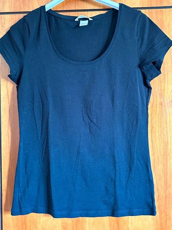T-shirt noir 38 H&M
