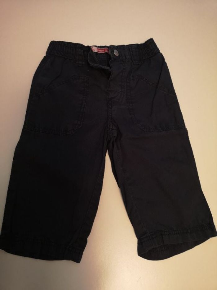 Pantalon large en toile