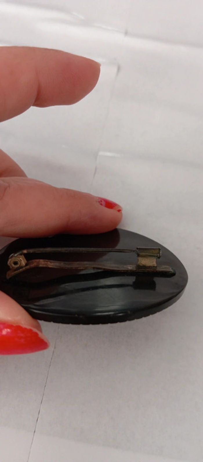 Broche ronde ancienne - photo numéro 8